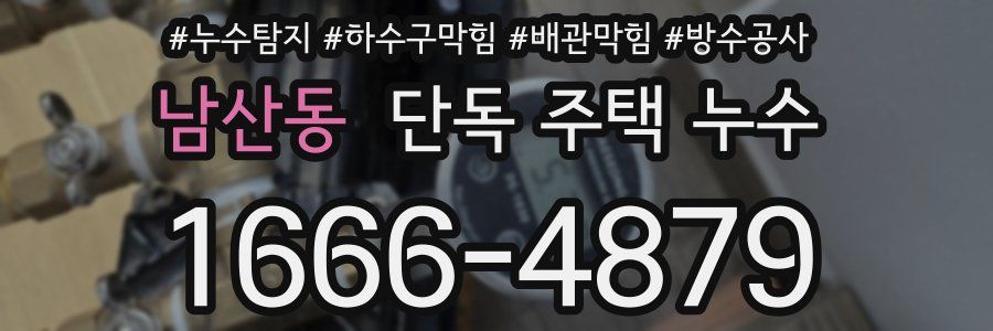 남산동 단독 주택 누수