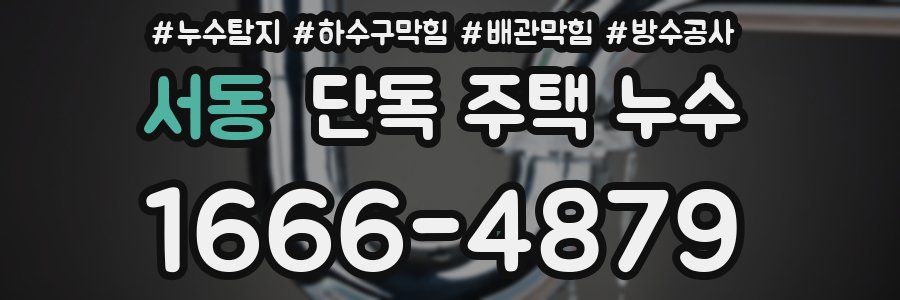 서동 단독 주택 누수