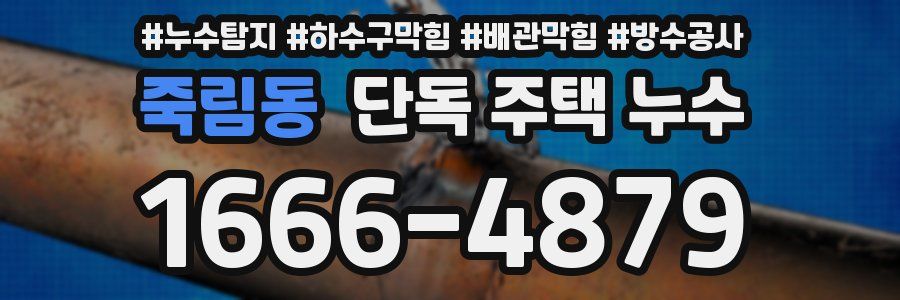 죽림동 단독 주택 누수