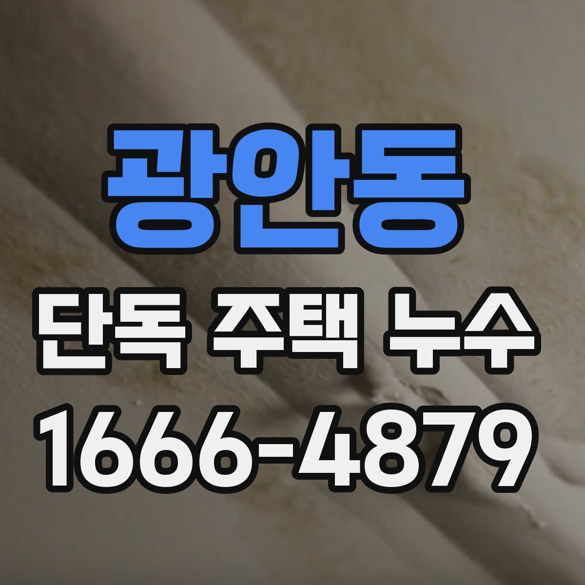광안동 단독 주택 누수