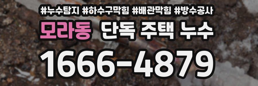 모라동 단독 주택 누수