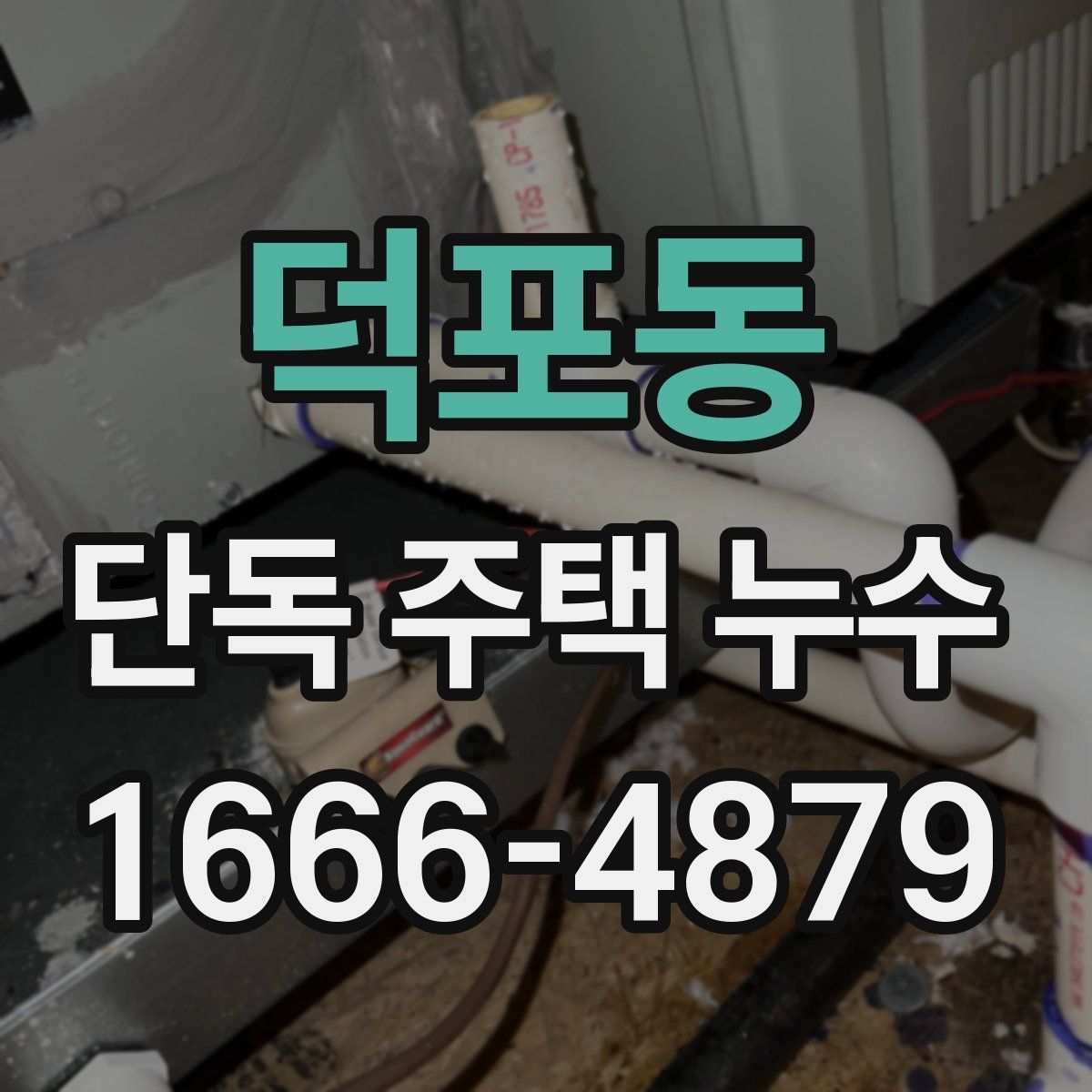 덕포동 단독 주택 누수