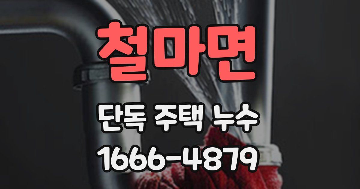 철마면 단독 주택 누수
