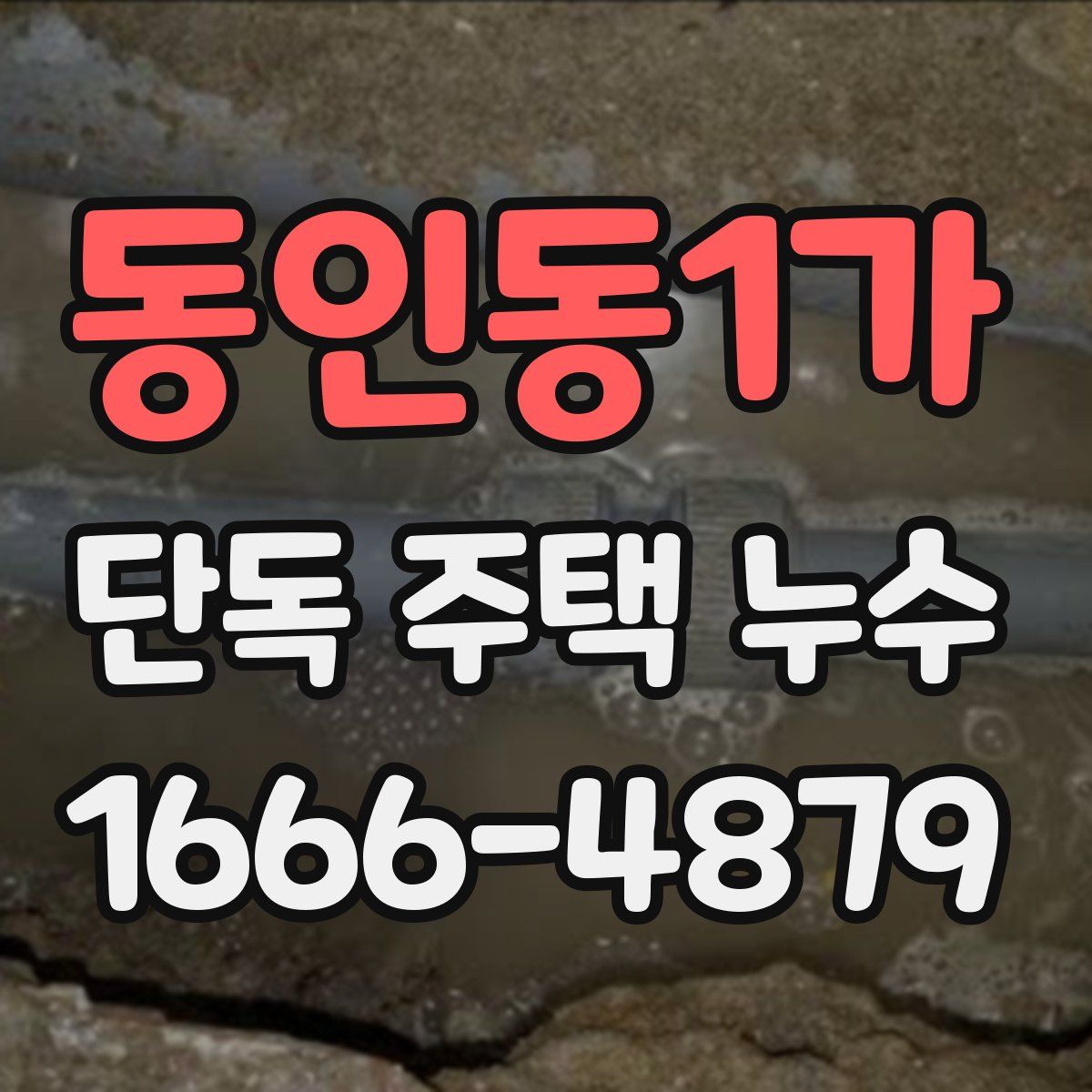 동인동1가 단독 주택 누수