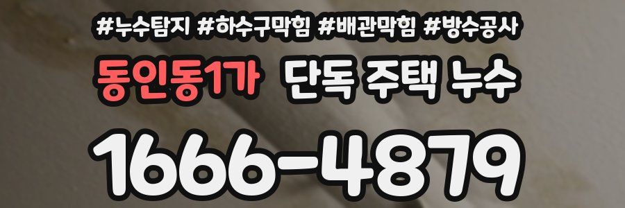 동인동1가 단독 주택 누수