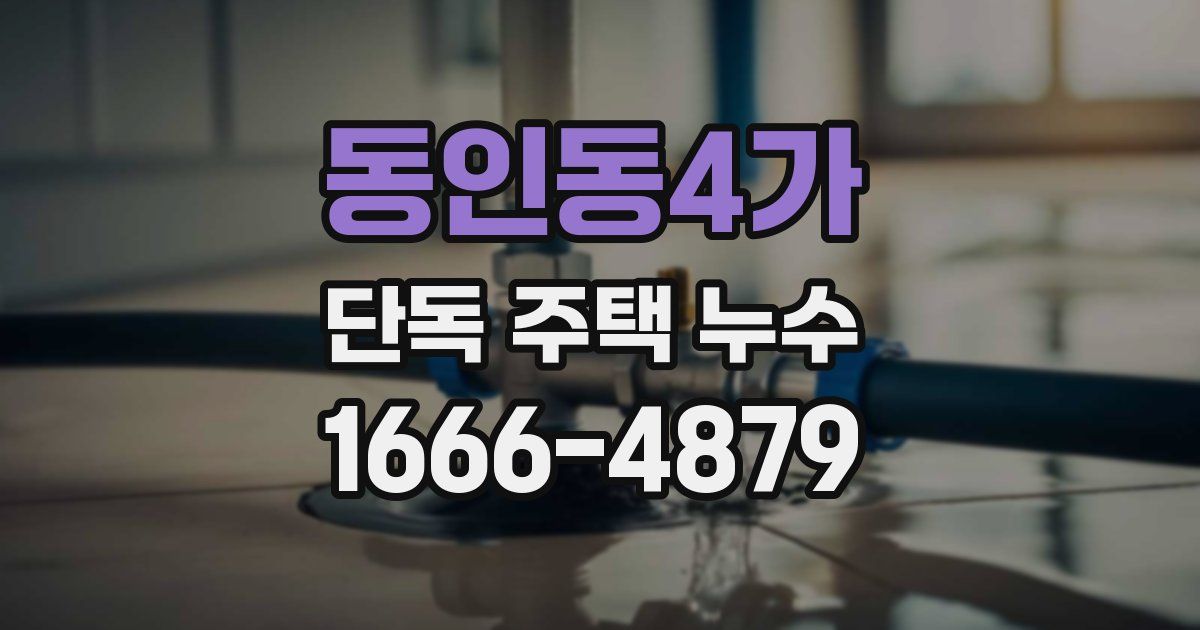 동인동4가 단독 주택 누수