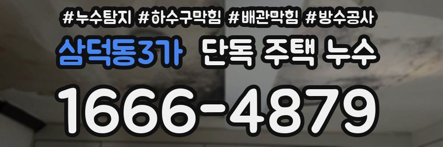 삼덕동3가 단독 주택 누수