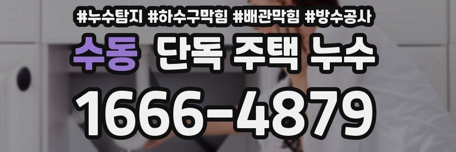 수동 단독 주택 누수