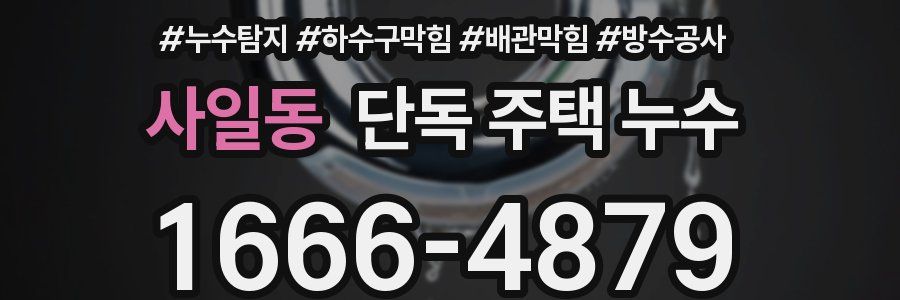 사일동 단독 주택 누수
