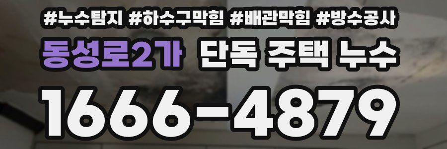 동성로2가 단독 주택 누수