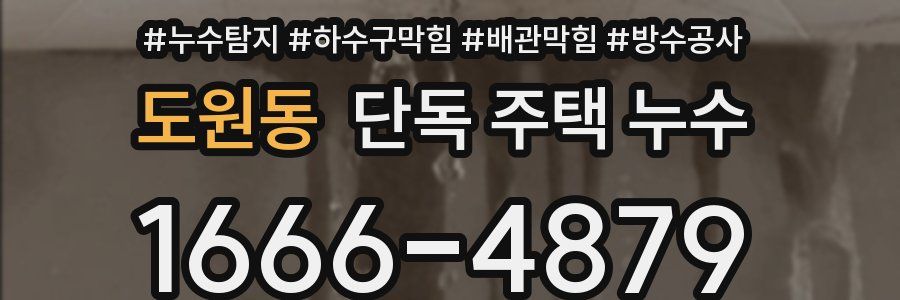 도원동 단독 주택 누수