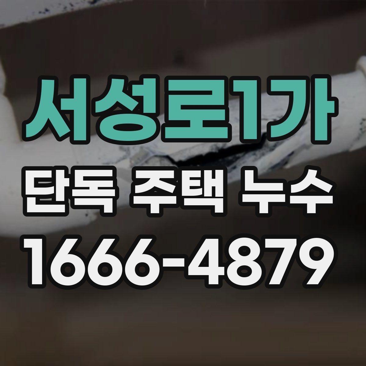 서성로1가 단독 주택 누수