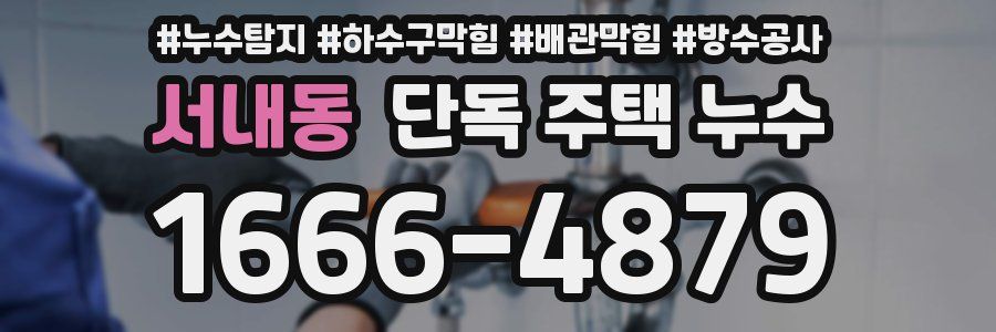 서내동 단독 주택 누수