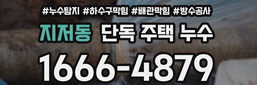 지저동 단독 주택 누수