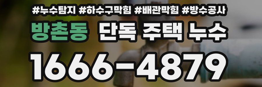 방촌동 단독 주택 누수