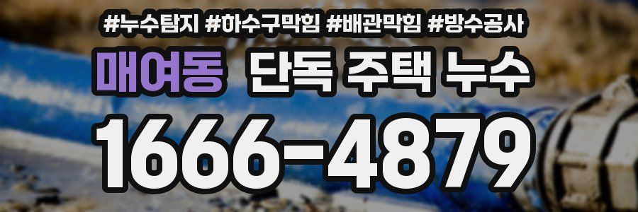 매여동 단독 주택 누수
