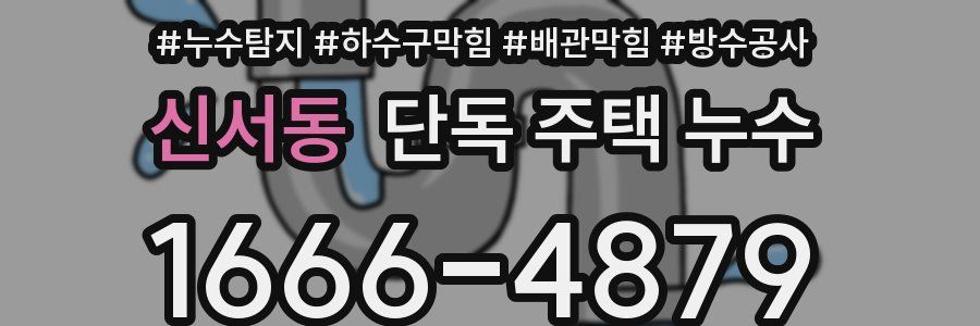 신서동 단독 주택 누수