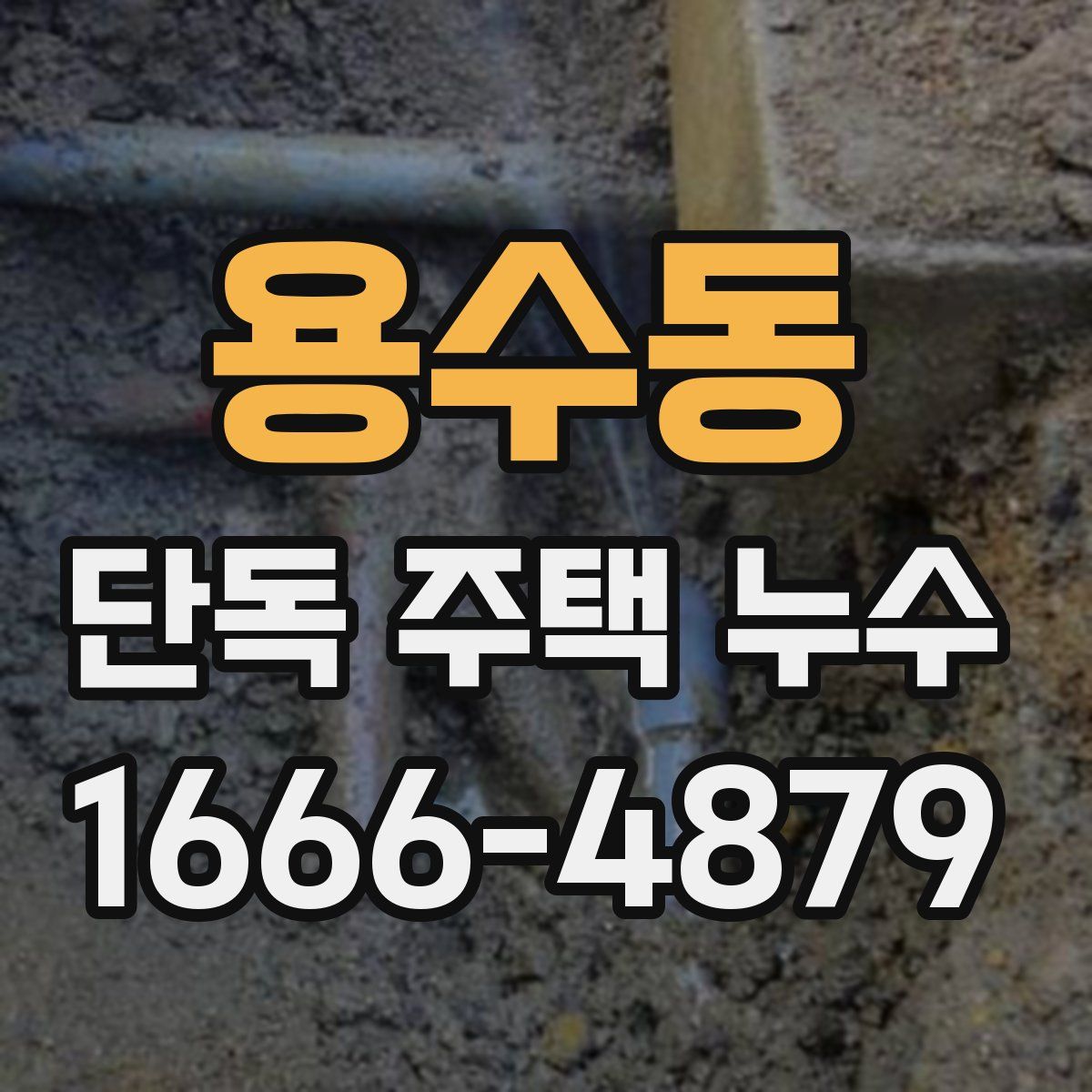 용수동 단독 주택 누수