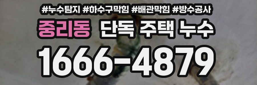 중리동 단독 주택 누수