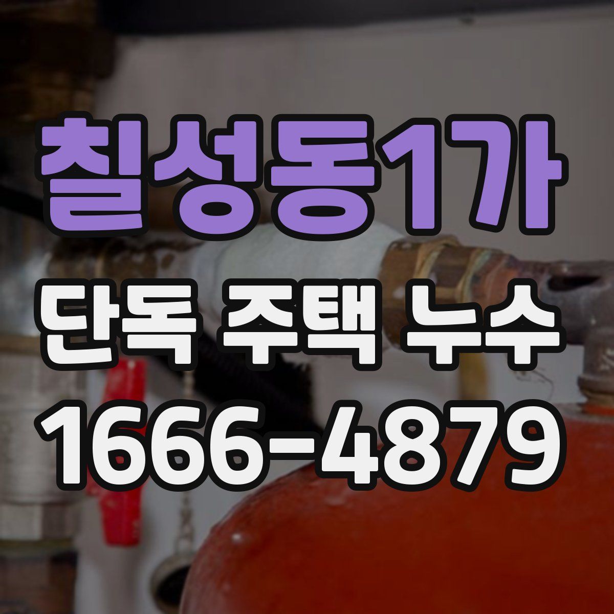 칠성동1가 단독 주택 누수