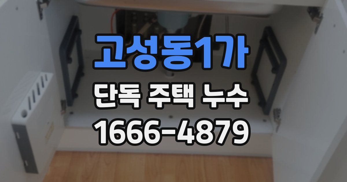 고성동1가 단독 주택 누수