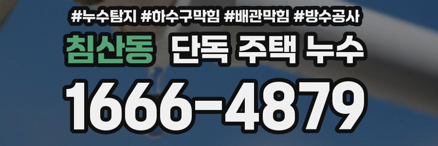 침산동 단독 주택 누수