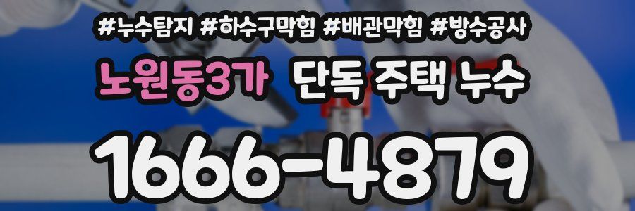노원동3가 단독 주택 누수
