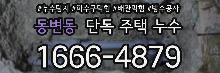 동변동 단독 주택 누수