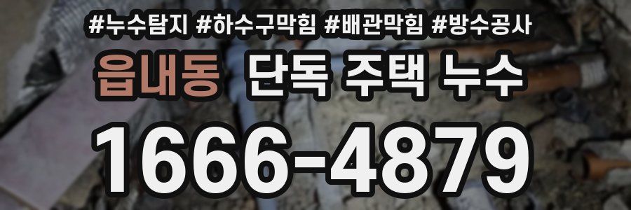 읍내동 단독 주택 누수