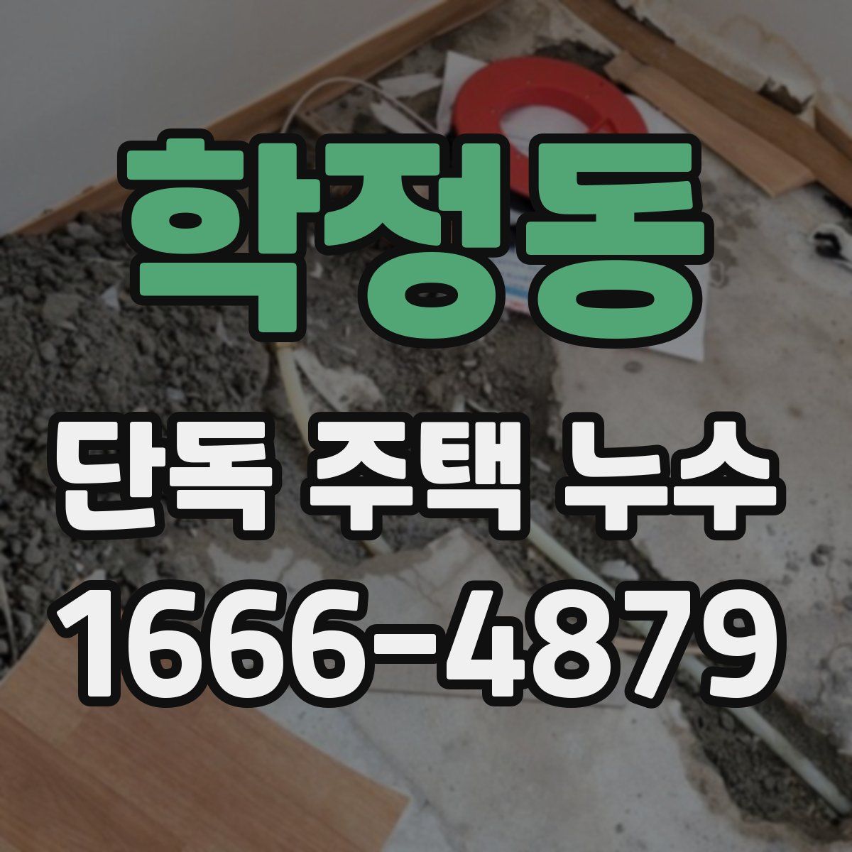 학정동 단독 주택 누수