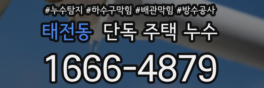 태전동 단독 주택 누수