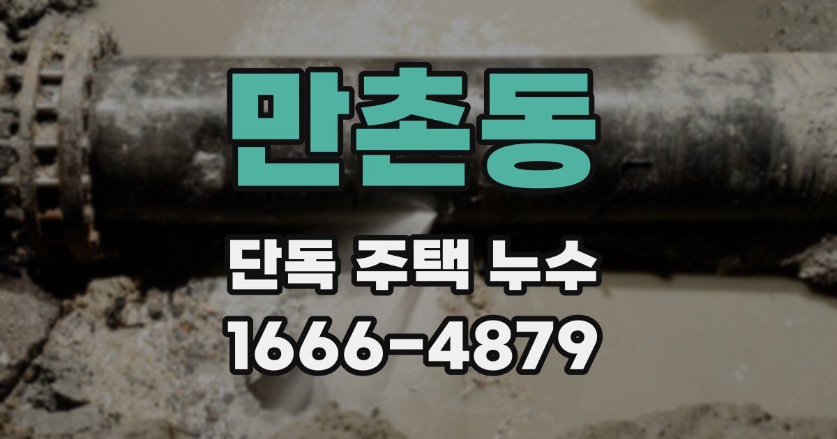만촌동 단독 주택 누수