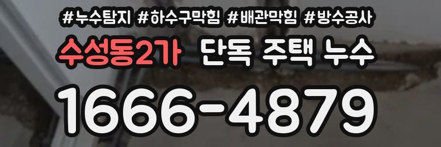 수성동2가 단독 주택 누수