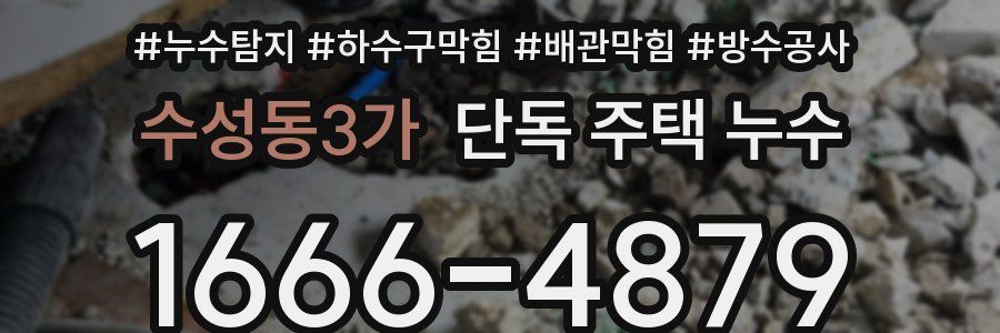 수성동3가 단독 주택 누수