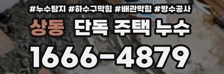 상동 단독 주택 누수