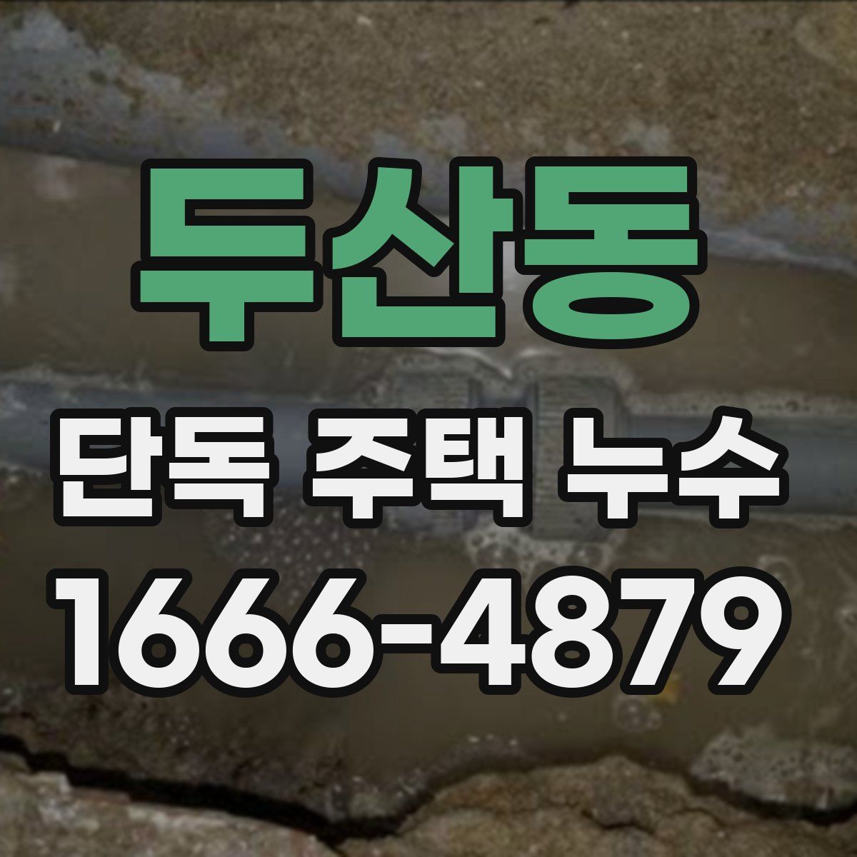 두산동 단독 주택 누수