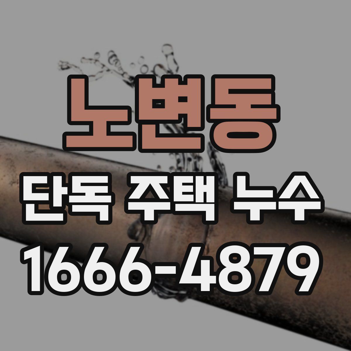 노변동 단독 주택 누수