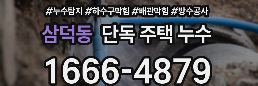 삼덕동 단독 주택 누수