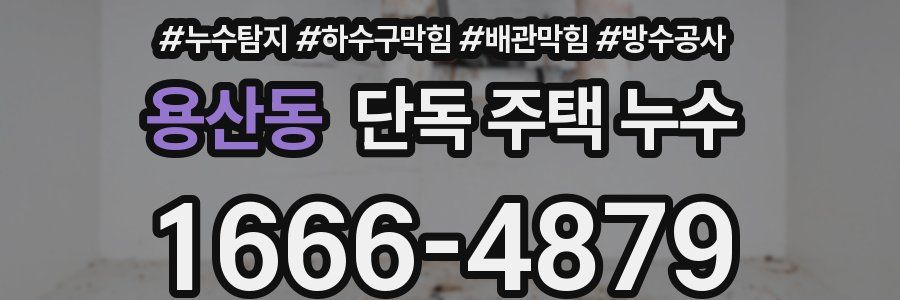 용산동 단독 주택 누수