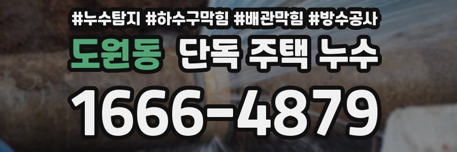 도원동 단독 주택 누수