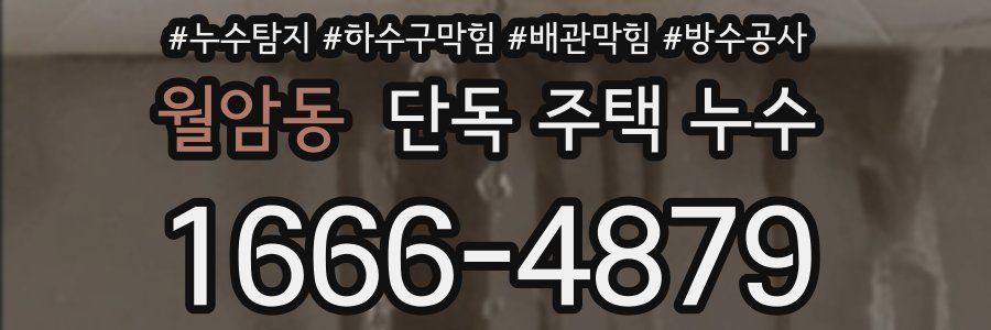월암동 단독 주택 누수