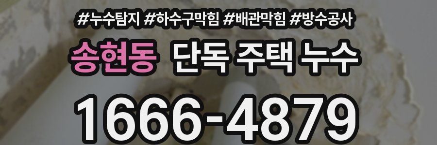 송현동 단독 주택 누수