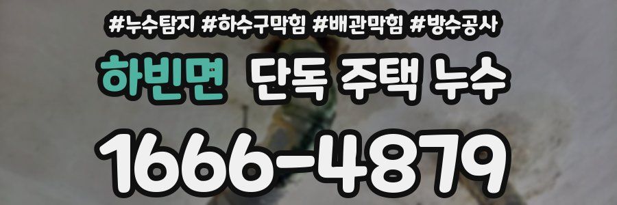 하빈면 단독 주택 누수