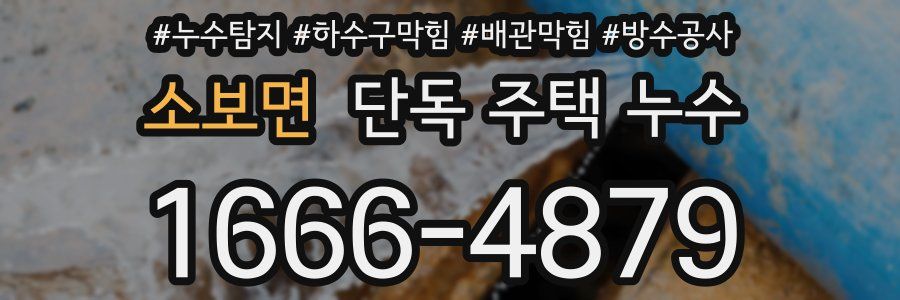 소보면 단독 주택 누수