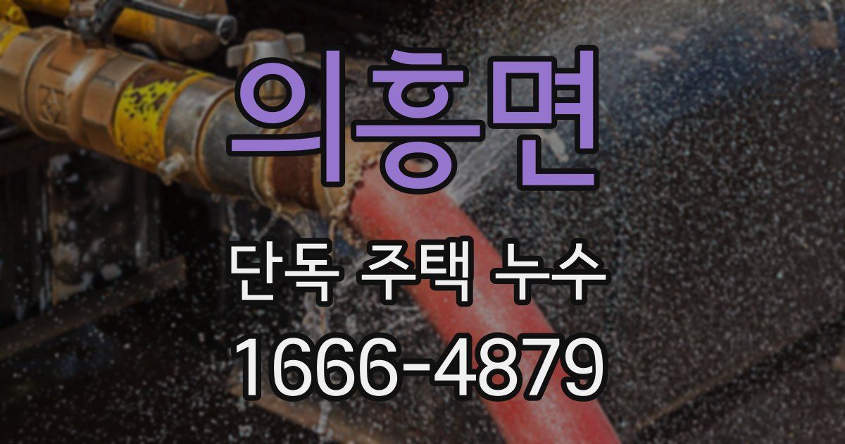 의흥면 단독 주택 누수