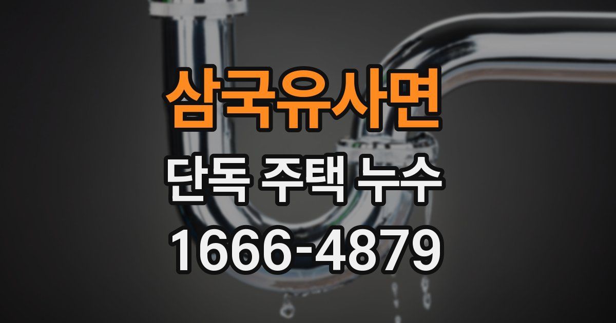삼국유사면 단독 주택 누수