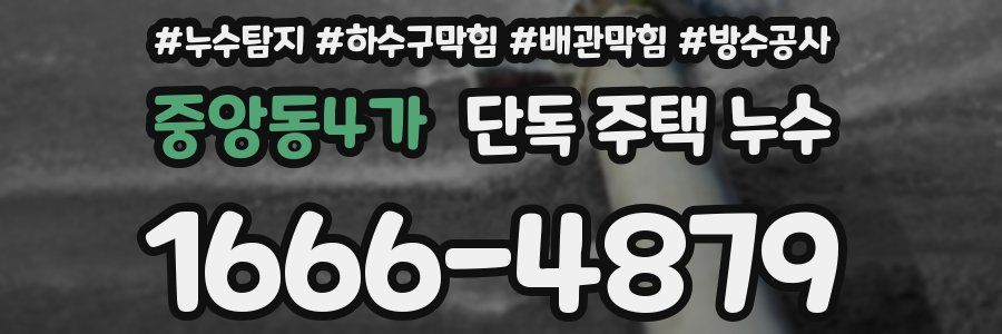 중앙동4가 단독 주택 누수