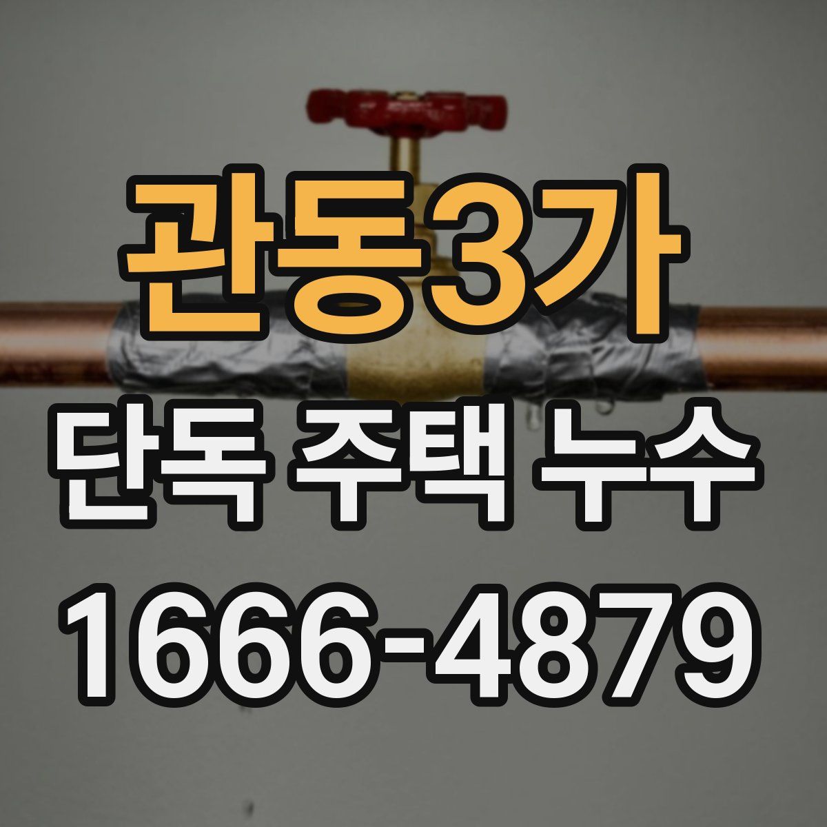관동3가 단독 주택 누수