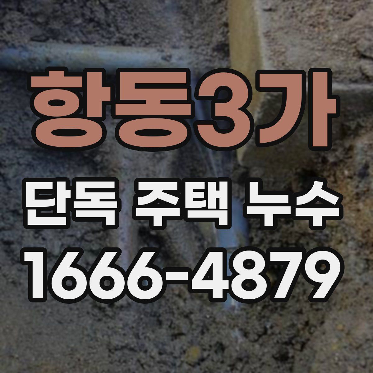 항동3가 단독 주택 누수