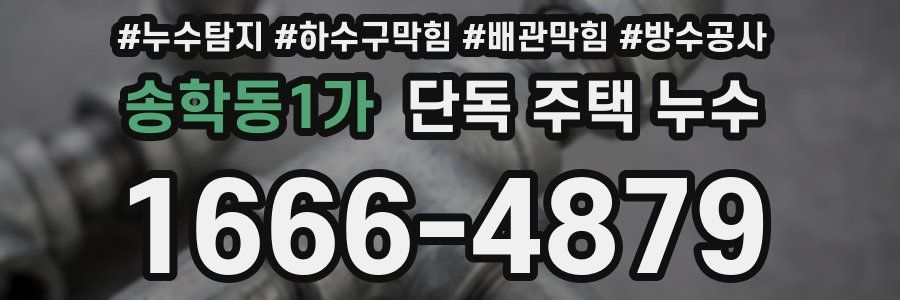송학동1가 단독 주택 누수